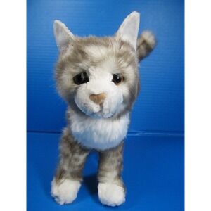 Bass Pro Shops Douglas Gray Tabby Kitty Cat Stuffed Plush Realistic #1866BP 9"